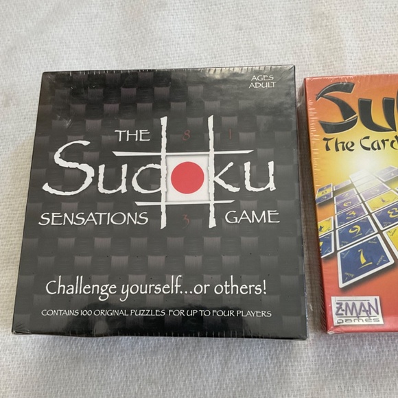 Sudoku Sensations Puzzle Game & Sudoku Card Game Lot of 2 Sealed READ - Picture 2 of 12